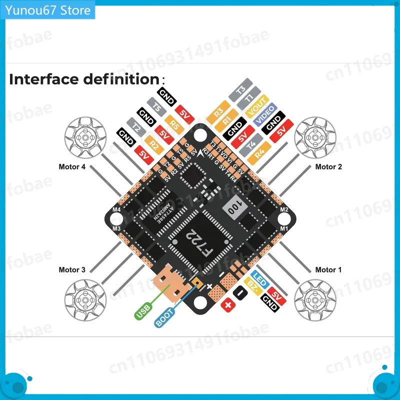 For GEPRC GEP-F722-45A AIO V2  – обзор и цена Drone Racing Esc