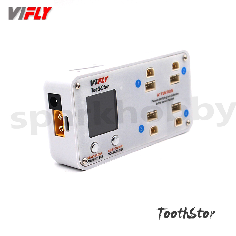 VIFLY ToothStor 4 Port 2S Bala – обзор и цена Drone Racing Charger